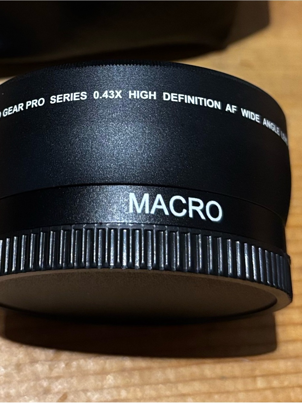 Deco Gear Pro Series 0.43x HD AF Wide Angle Lens with a Macro Attachment